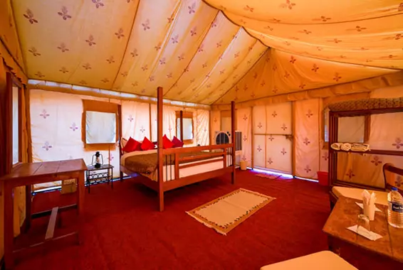 Internal Photo of Tent at Prince Desert Camp - Bed Room Photo
